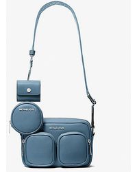 Michael Kors - Jet Set Leather Medium Crossbody Bag With Case For Apple Airpods Pro - Lyst