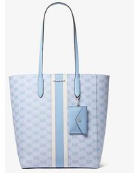 Michael Kors - Vincent Large Logo Jacquard Tote Bag With Card Case - Lyst