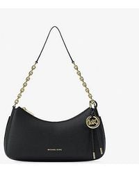 Michael Kors - Nolita Medium Pebbled Leather Chain Pochette - Lyst