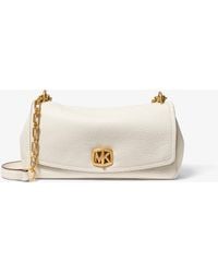 MICHAEL Michael Kors - Mk Bryant Small Textured Leather Convertible Shoulder Bag - Lyst