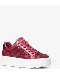 Michael Kors - Romey Embellished Platform Sneaker - Lyst