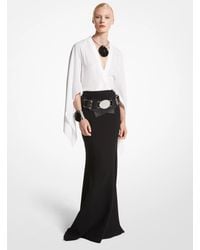 Michael Kors - Mk Double Faced Stretch Wool Fishtail Skirt - Lyst