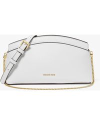 MICHAEL Michael Kors - Mk Athena Small Leather Convertible Clutch - Lyst