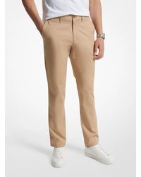 Michael Kors - Slim-fit Cotton Blend Chino Pants - Lyst