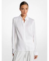 Michael Kors - Hansen Charmeuse Shirt - Lyst