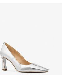 Michael Kors - Darrah Crackled Metallic Leather Pump - Lyst