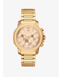 Michael Kors - Oversized Prescott-Tone Watch - Lyst