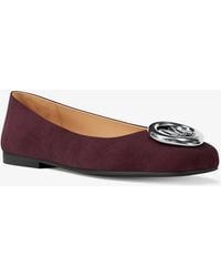 MICHAEL Michael Kors - Mk Milan Suede Ballet Flat - Lyst