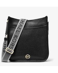 Michael Kors - Luisa Large Pebbled Leather Messenger Bag - Lyst