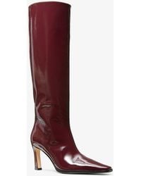MICHAEL Michael Kors - Mk Botte Darrah En Cuir Verni - Lyst