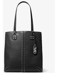 Michael Kors - Astor Large Studded Leather Tote Bag - Lyst