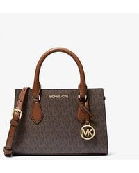 Michael Kors - Sheila Small Signature Logo Satchel - Lyst