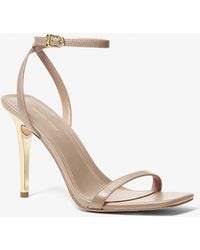 Michael Kors - Liana Leather Sandal - Lyst