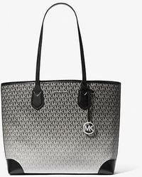 Michael Kors - Eva Large Ombré Signature Logo Tote Bag - Lyst