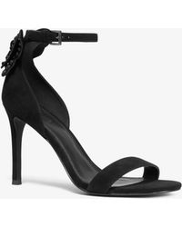 michael michael kors raquel studded suede sandal