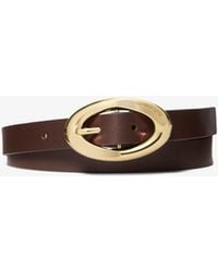 MICHAEL Michael Kors - Mk Leather Belt - Lyst