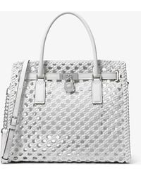 Michael Kors - Hamilton Moderne Large Hand-Woven Satchel - Lyst