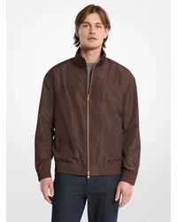 Michael Kors - Mk Signature Logo Windbreaker Jacket - Lyst