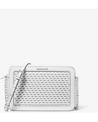 Michael Kors - Jet Set Large Woven Crossbody Bag - Lyst