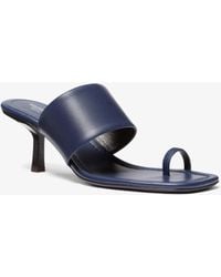 Michael Kors - Mk Dionne Leather Sandal - Lyst