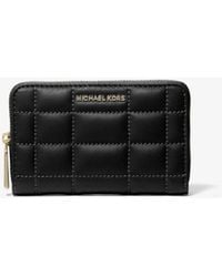MICHAEL Michael Kors - Small Quilted Leather Wallet - Lyst