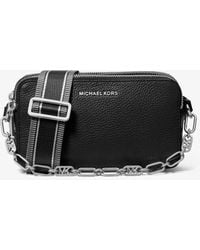 Michael Kors - Jet Set Small Pebbled Leather Double-zip Camera Bag - Lyst