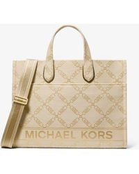 Michael Kors - Mk Gigi Large Empire Logo Jacquard Large Tote Bag - Lyst