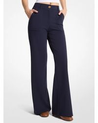 MICHAEL Michael Kors - Mk Scuba Crepe Bootcut Trousers - Lyst