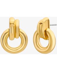 Michael Kors - Interlocking Hoop Earrings - Lyst