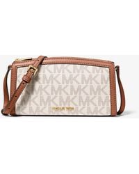 Michael Kors Outlet - Mk Borsa A Tracolla Jet Set Media Con Logo - Lyst