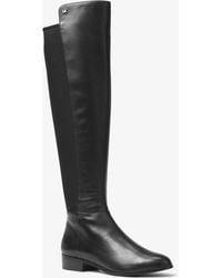 michael kors knee high leather boots