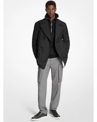 Michael Kors - Woven Peacoat - Lyst