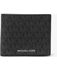 Michael Kors - Mk Greyson Logo Billfold Wallet With Coin Pocket - Lyst