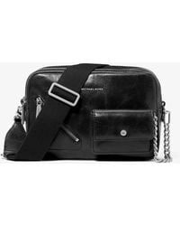 MICHAEL Michael Kors - Mk Bryant Medium Leather Camera Crossbody Bag With Card Case - Lyst