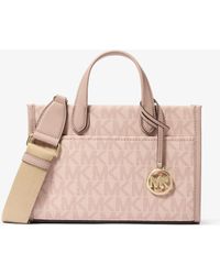 Michael Kors Outlet - Mk Gigi Small Signature Logo Small Tote Bag - Lyst