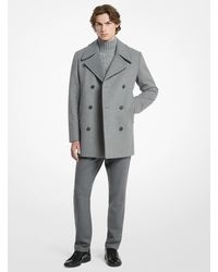 Michael Kors - Mk Wool Blend Peacoat - Lyst