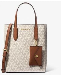 Michael Kors - Vincent Small Signature Logo Convertible Tote Bag With Card Case - Lyst