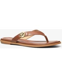 MICHAEL Michael Kors - Mk Erin Leather Sandal - Lyst
