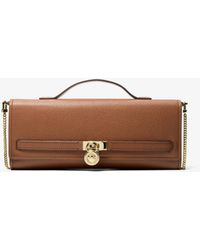 MICHAEL Michael Kors - Mk Hamilton Moderne Medium Leather Convertible Clutch - Lyst