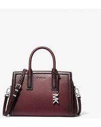 Michael Kors - Laila Small Burnished Leather Satchel - Lyst