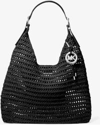 MICHAEL Michael Kors - Nolita Large Crocheted Hobo Shoulder Bag - Lyst