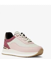 Michael Kors - Hattie Mixed-Media Trainer - Lyst