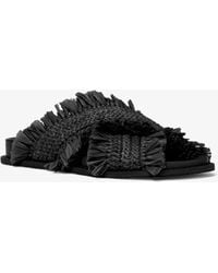 Michael Kors - Mk Peyton Fringe Crocheted Sandal - Lyst