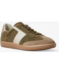MICHAEL Michael Kors - Michael Kors Jovie Color-Block Suede Sneaker - Lyst