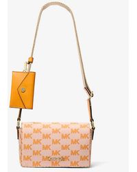 Michael Kors - Vincent Small Logo Jacquard Crossbody Bag With Card Case - Lyst