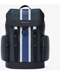 Michael Kors - Cooper Medium Striped Signature Logo City Backpack - Lyst