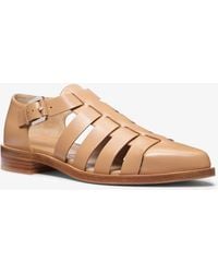 Michael Kors - Mk Stromboli Leather Fisherman Sandal - Lyst