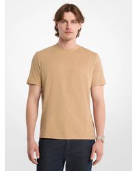 Michael Kors - Mk Signature Logo Print Cotton Jersey T-Shirt - Lyst