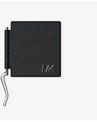 Michael Kors - Mk Edison Scratch-Resistant Leather Card Case With Money Clip - Lyst