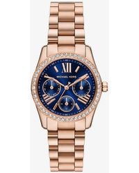 Michael Kors - Mk Mini Lexington Pavé-Tone Watch - Lyst